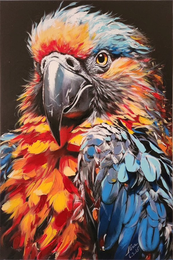 ArteDiAlina.com painting: Keep my eyes on you